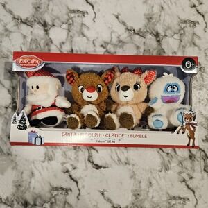 Rudolph Cuteeze Plush Gift Set Rudolph 60th Anniversary 4 Piece Set LE Collector